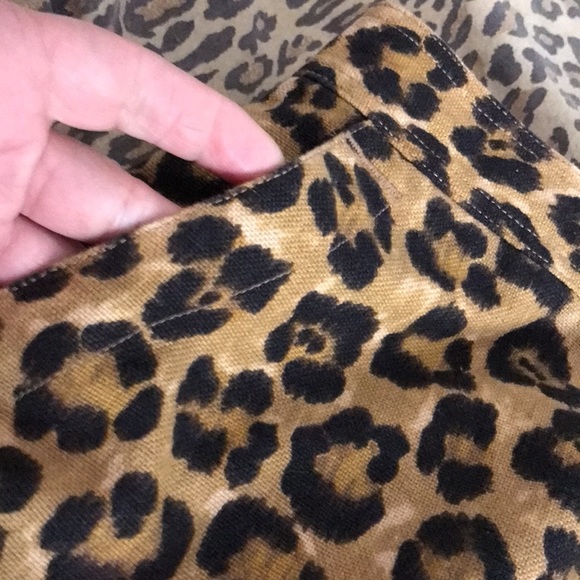 Ralph Lauren size 14 Leopard print, button down skirt with pockets Aragon print - Picture 9 of 13